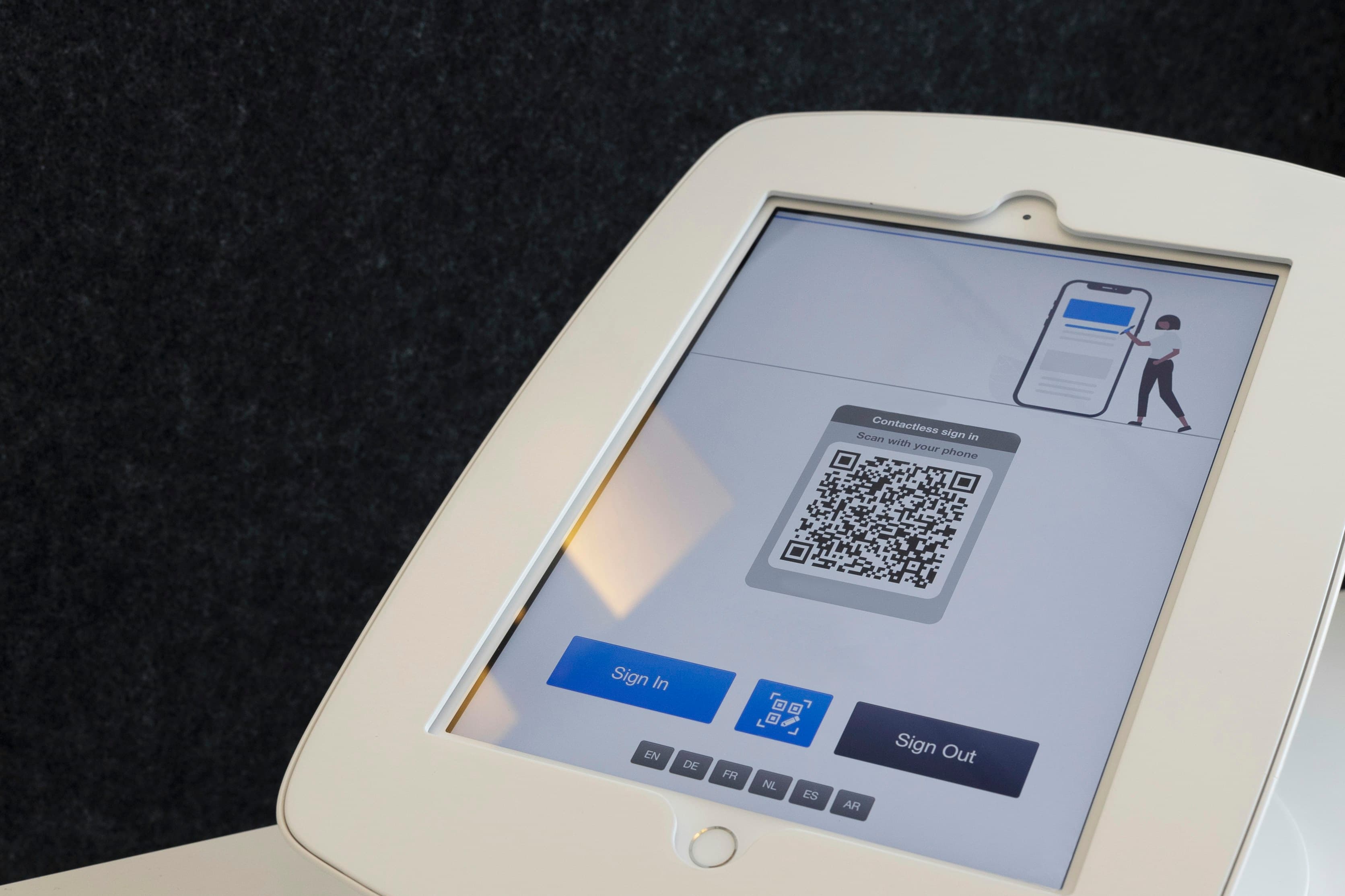 Крупный план QR-кода